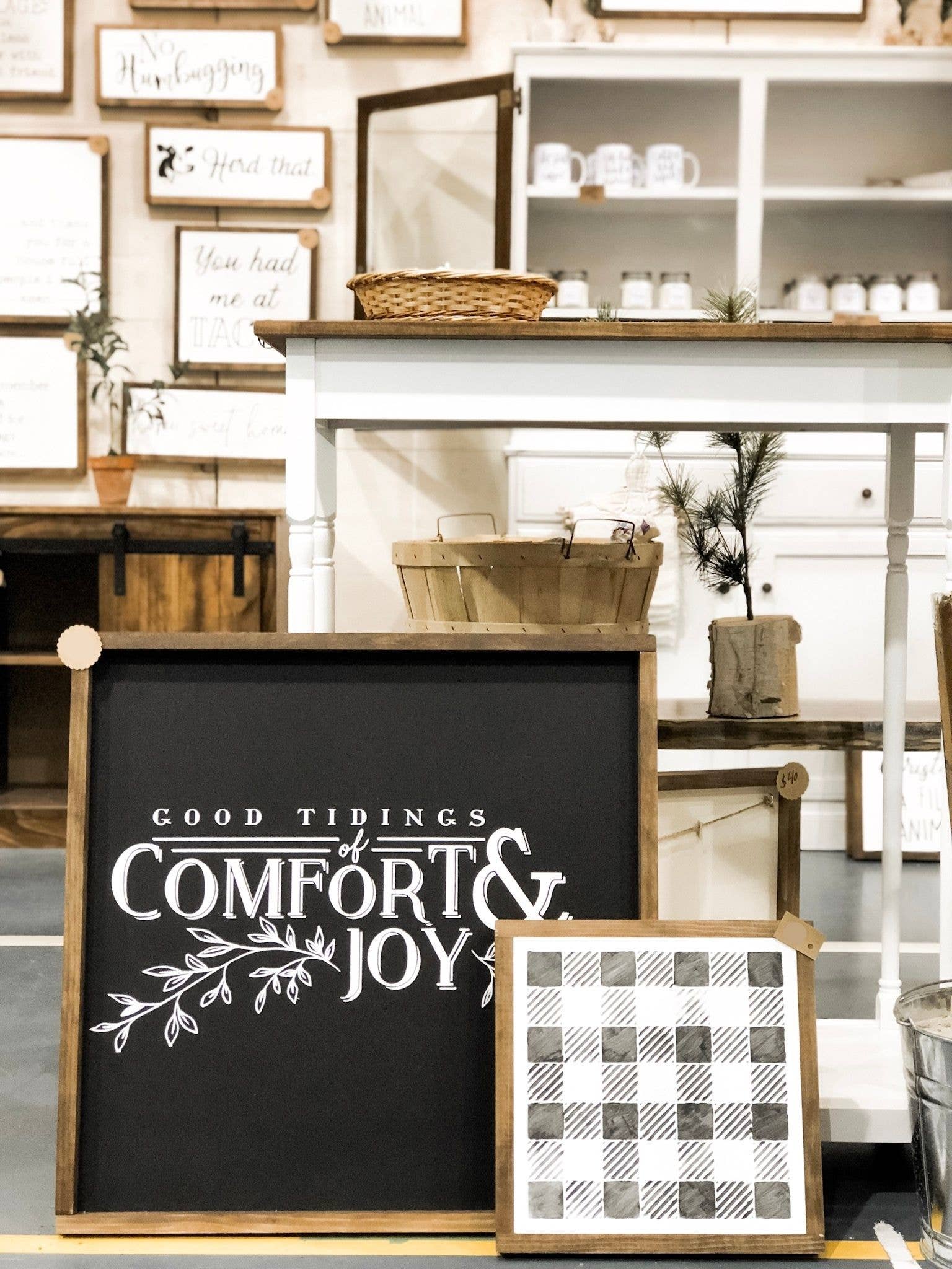 Good Tidings of Comfort and Joy Sign