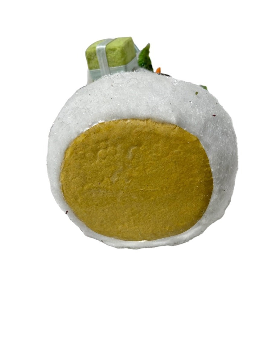 Snowperson with Green Hat