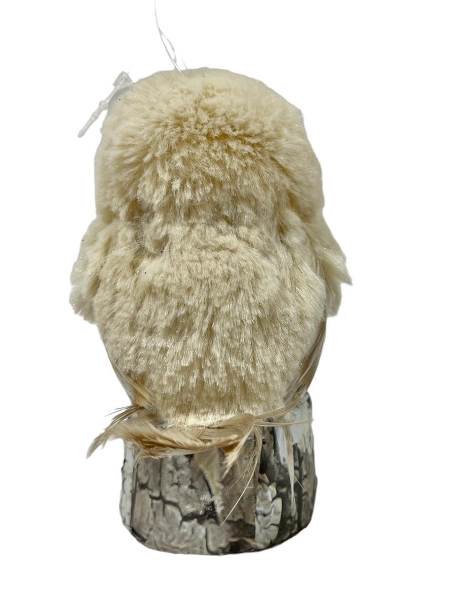 Owl on Log Ornament