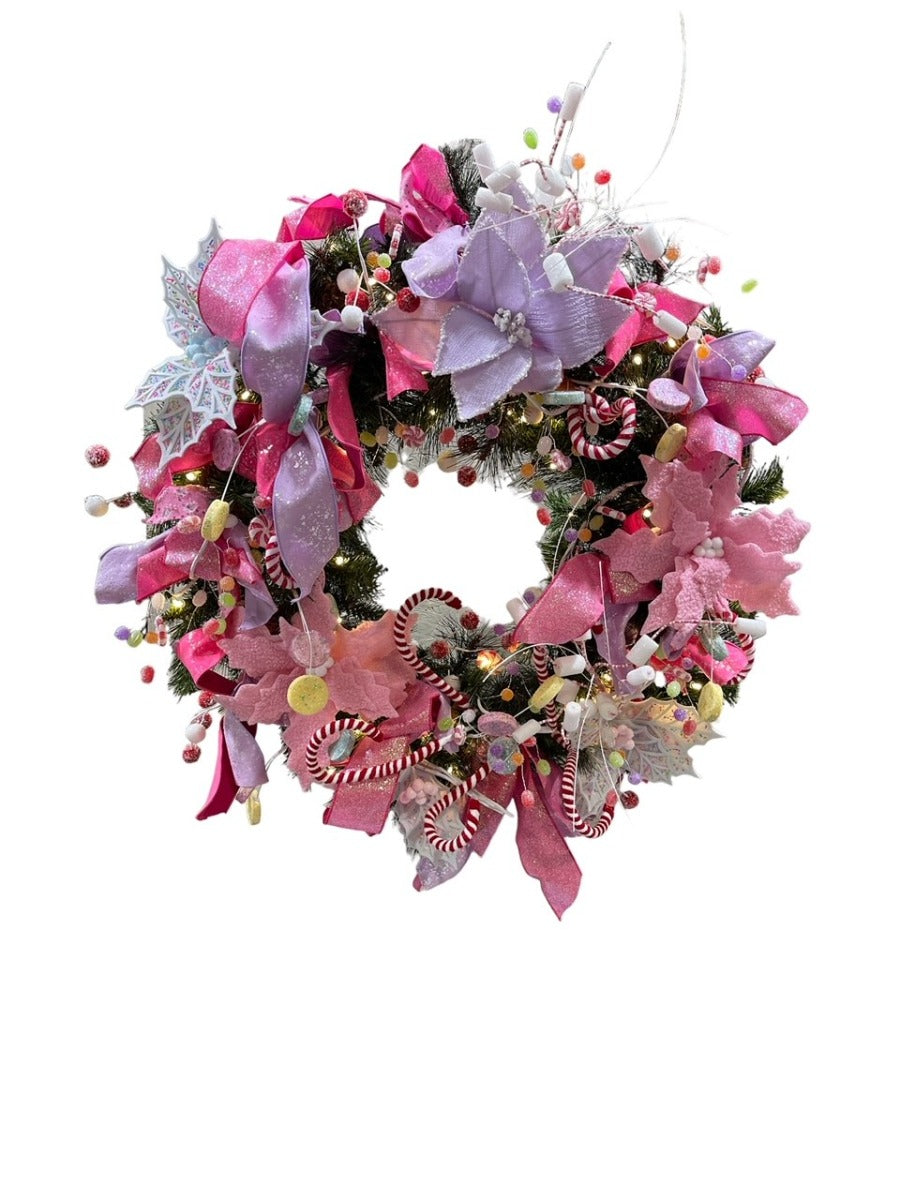 32" Custom Decorated Candy Wreath
