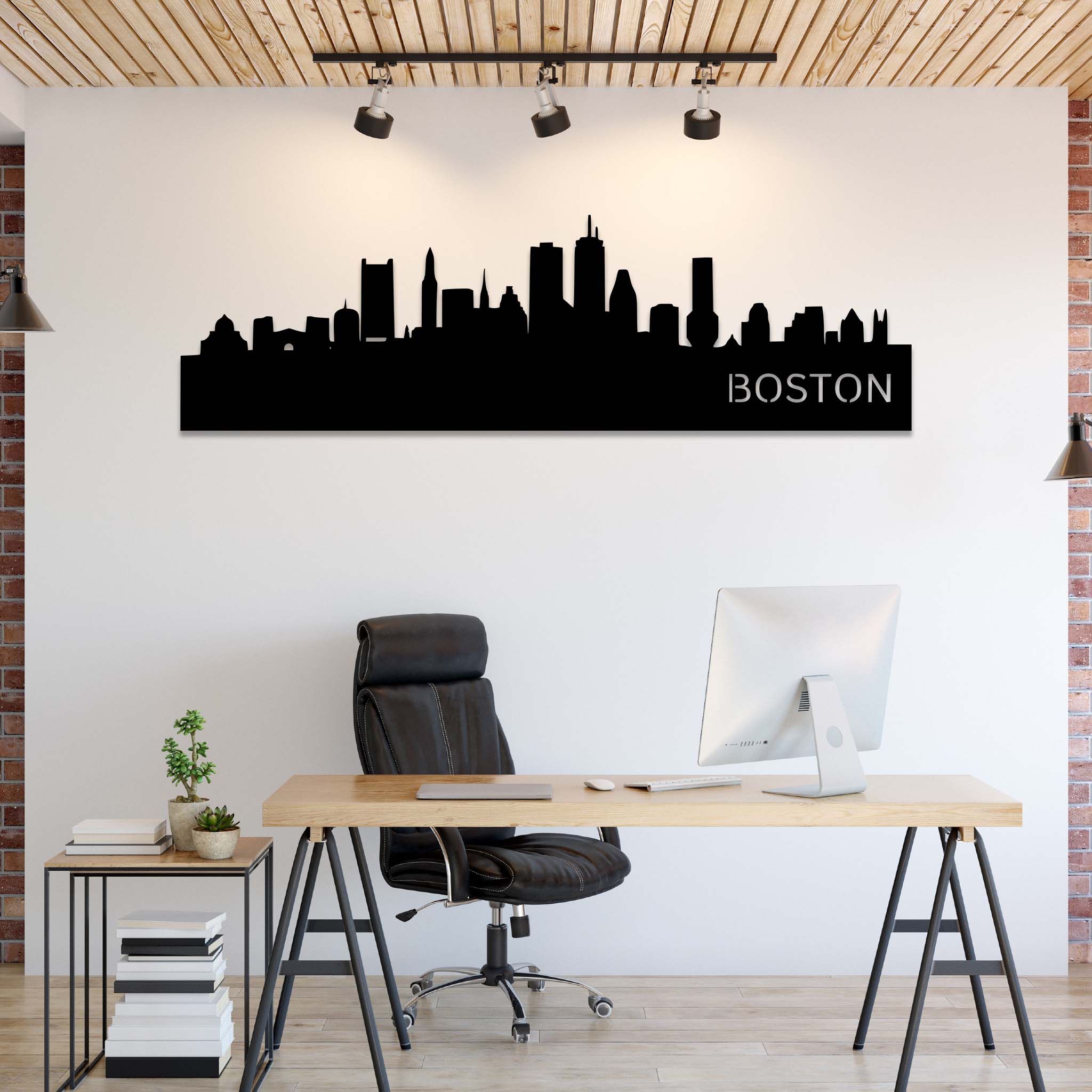 Boston Skyline - Metal Wall Art