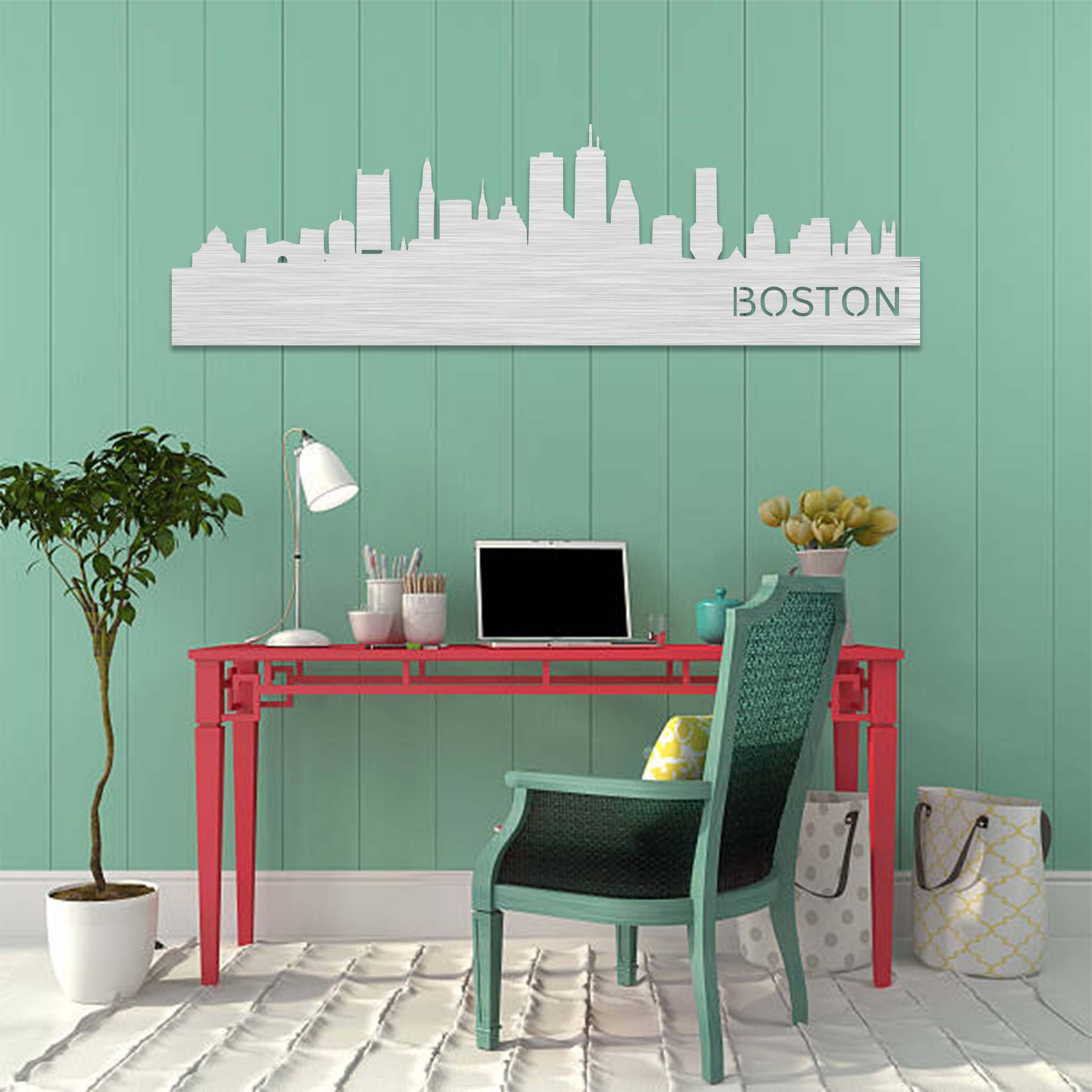 Boston Skyline - Metal Wall Art