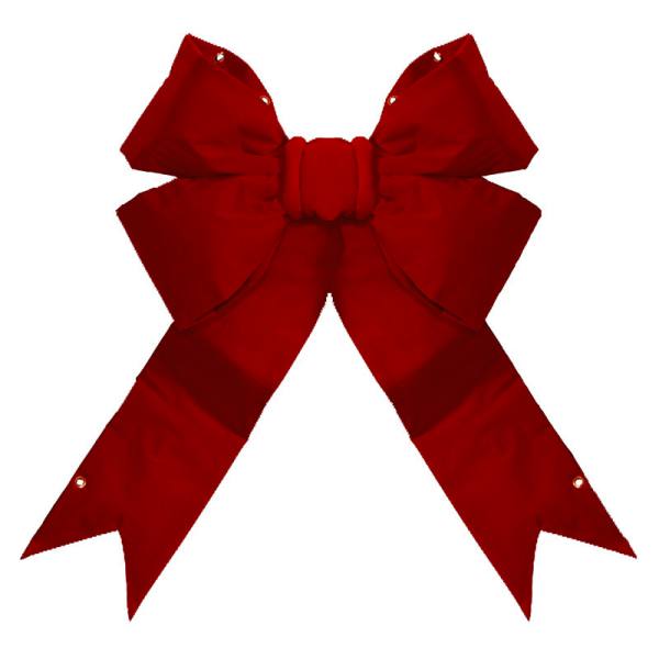 24" 4-Loop Velvet Bow (Red)