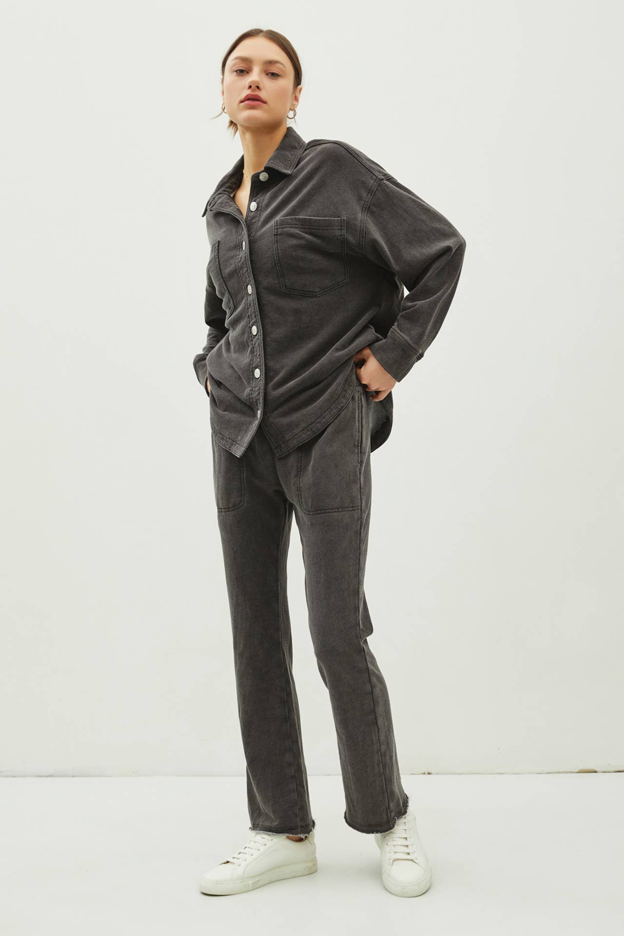 Cotton Fleece Oversized Jacket