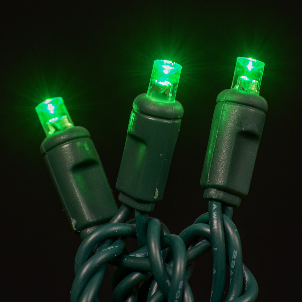 LED Concave 5MM Light Set, 50 Ct, 4" Spacing, Two Wire