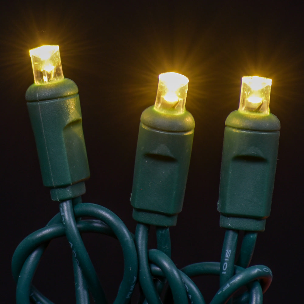 LED Concave 5MM Light Set, 50 Ct, 4" Spacing, Two Wire