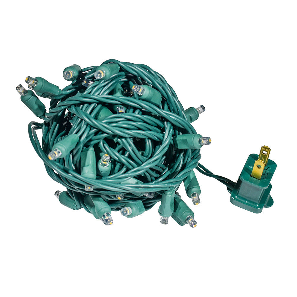 5MM Concave 50 Count  6" Spaced Pre Balled Light Set  - Warm White