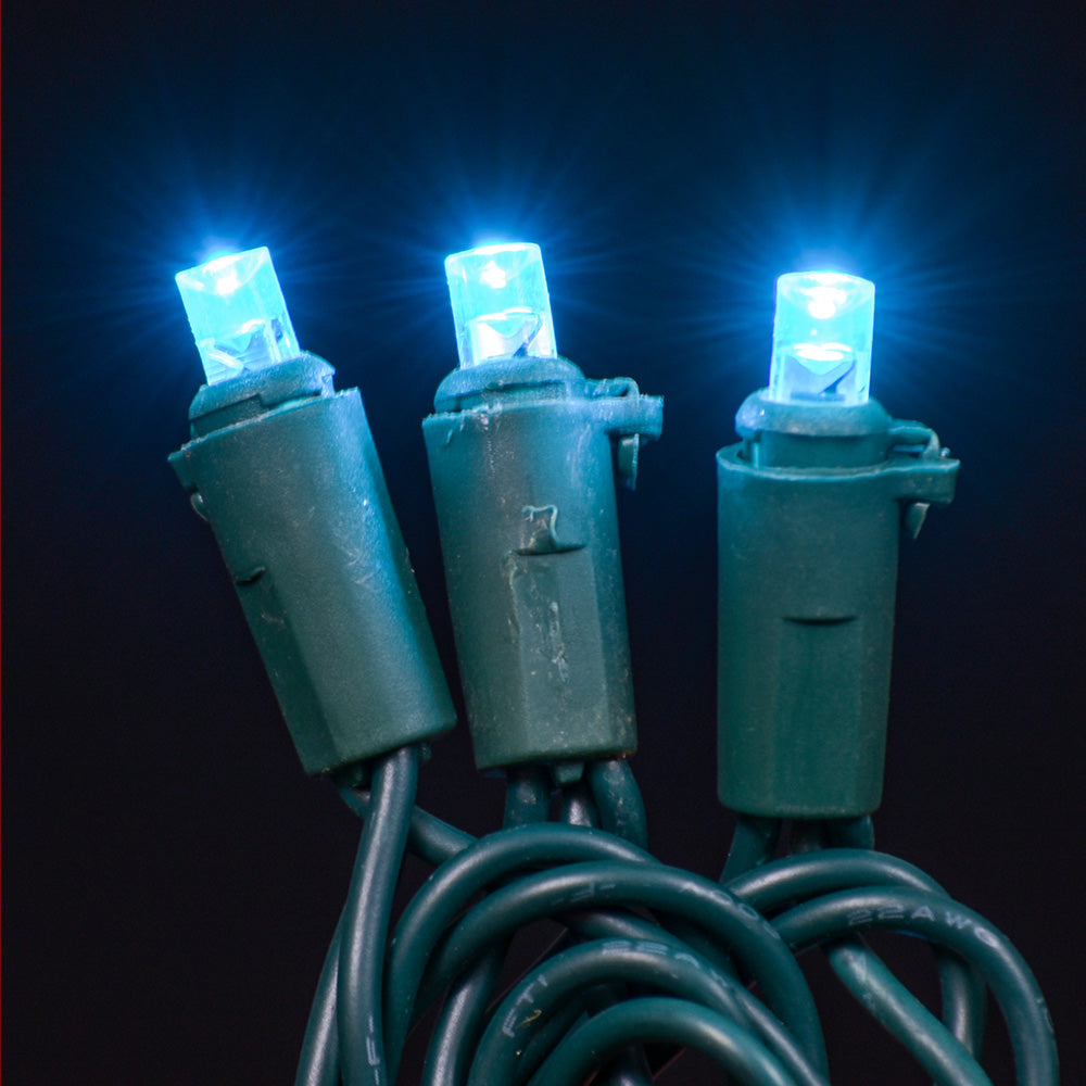 LED Concave 5MM Light Set, 70 Ct, 6" Spacing, 3 Wire