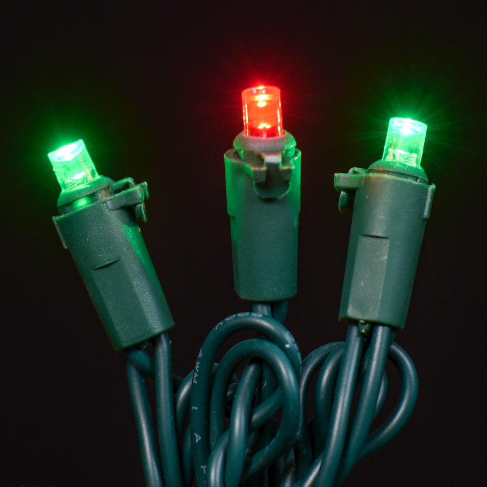 LED Concave 5MM Light Set, 70 Ct, 6" Spacing, 3 Wire