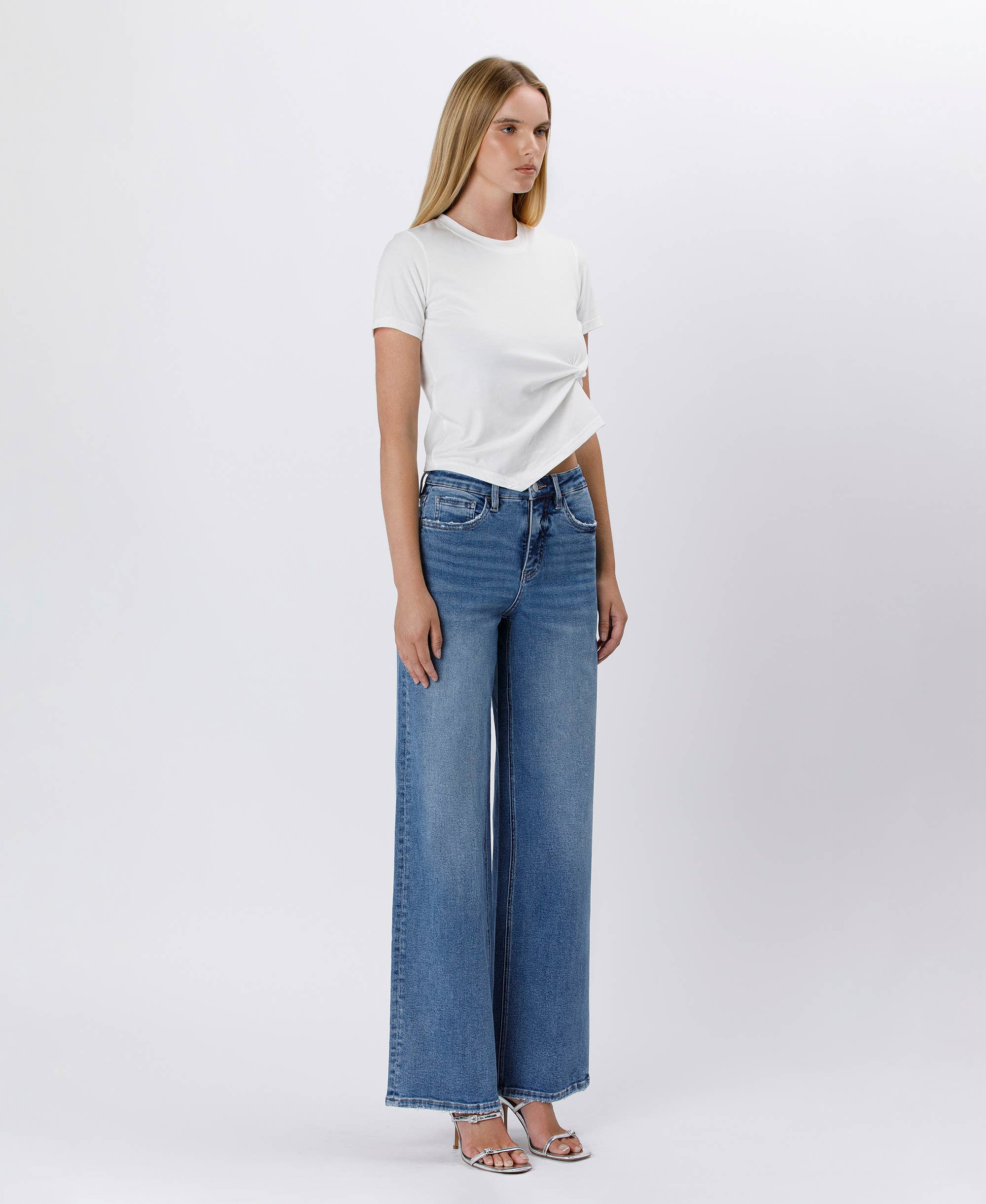 Tummy Control Super High Rise Baggy Jeans
