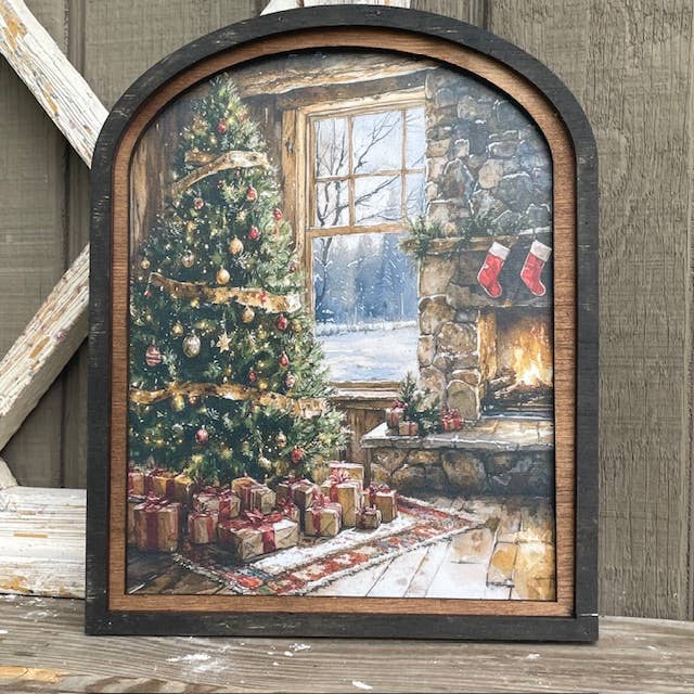 Cabin Christmas Arch