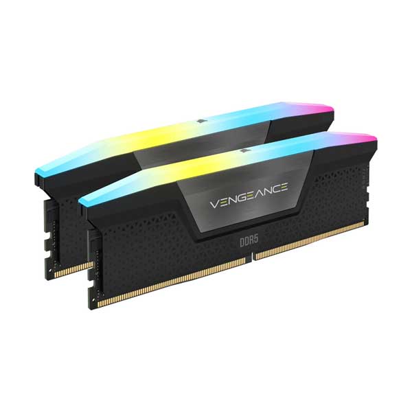 CORSAIR 32GB (2x16GB) Vengeance RGB DDR5 6000MHz DIMM Memory Kit (CMH32GX5M2B6000C38)