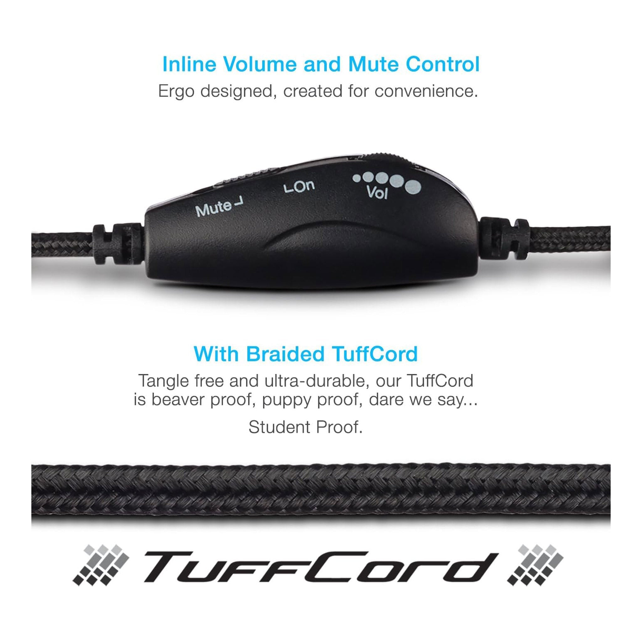 Cyber Acoustics AC-5008 USB Stereo Headset - Black