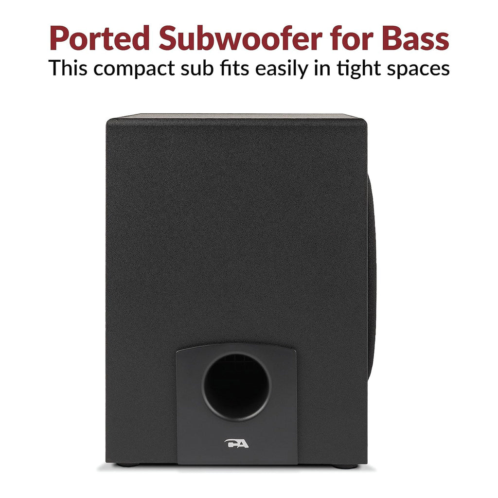 Cyber Acoustics CA-3090 2.1 Powered Speaker System with Control Pod - 18W - Black