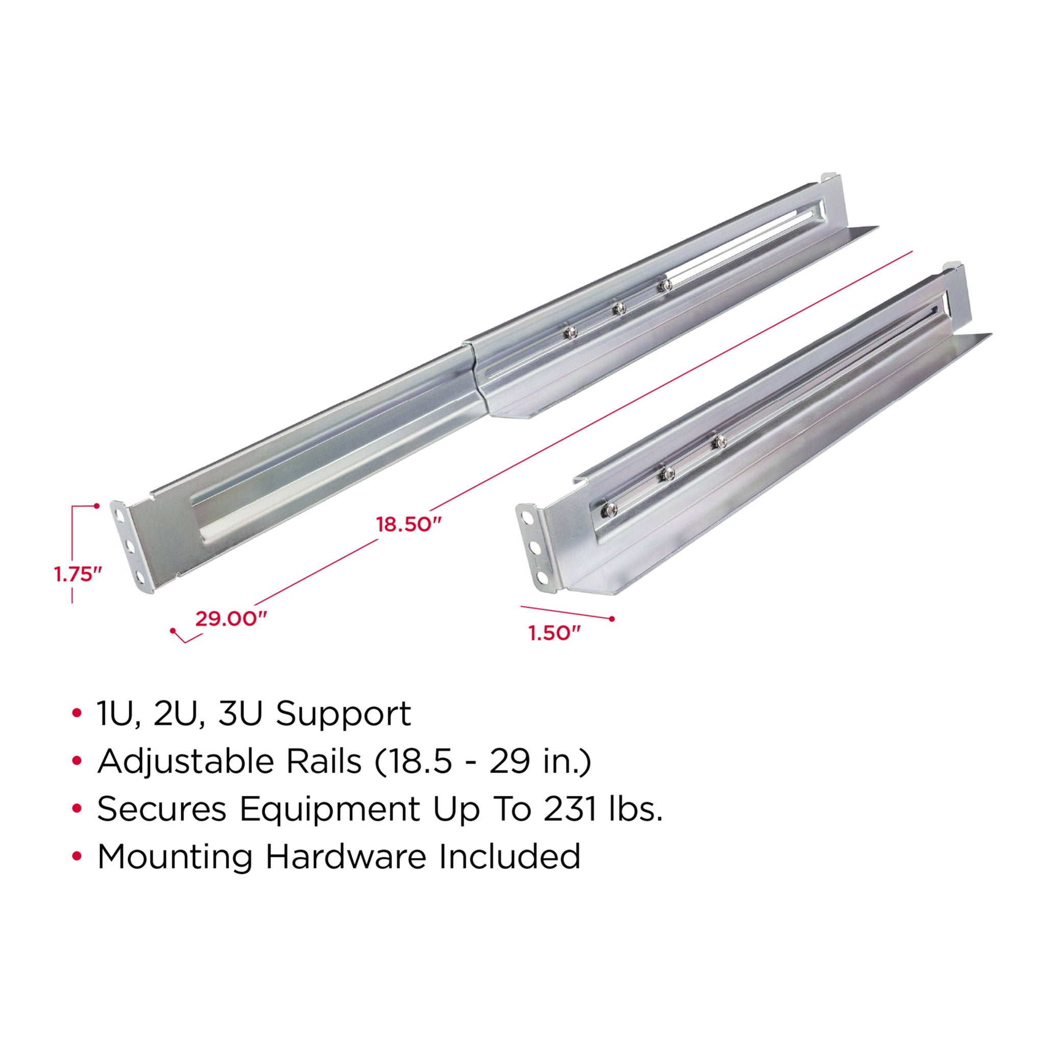 CyberPower 4POSTRAIL 4-Post Universal Rackmount Rail Kit