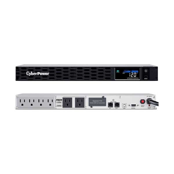 CyberPower 6-Outlet 500VA 300W 120VAC PFC Sinewave Rackmount UPS (CP500PFCRM1U)