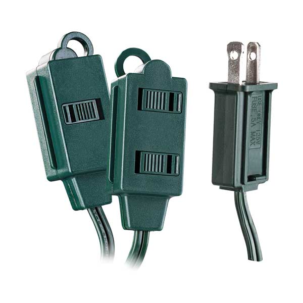 CyberPower 6ft 3-Outlet Non-Grounded Extension Cord (GC3006G)