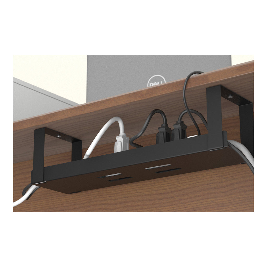 D-Line 17197 Under Desk Cable Organizer Management Tray - Black