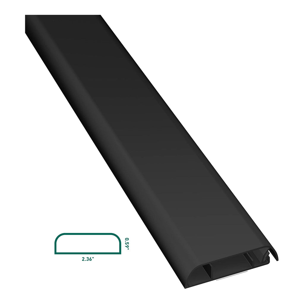 D-Line US/1D6015B 39" Click-Lock TV Raceway Duct - Black