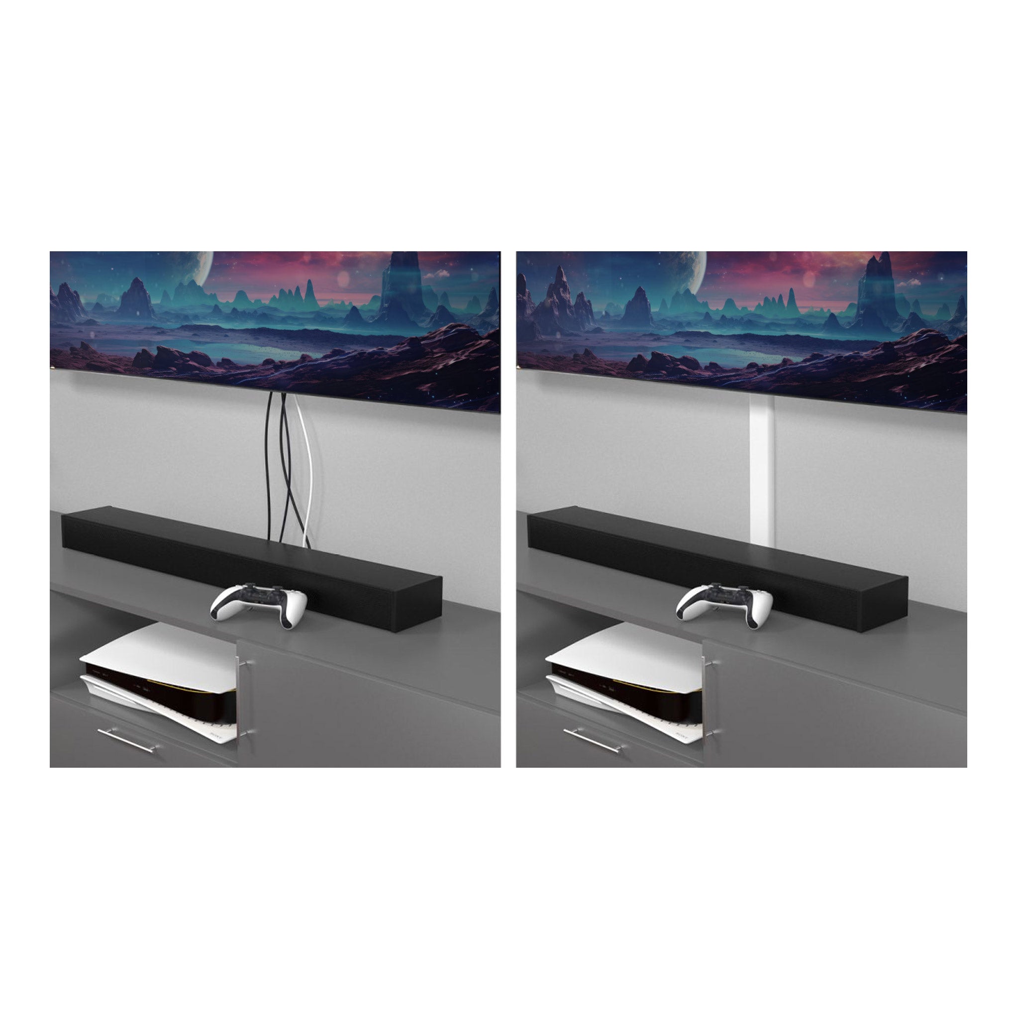 D-Line US/1D6015W 39" Click-Lock TV Raceway Duct - White