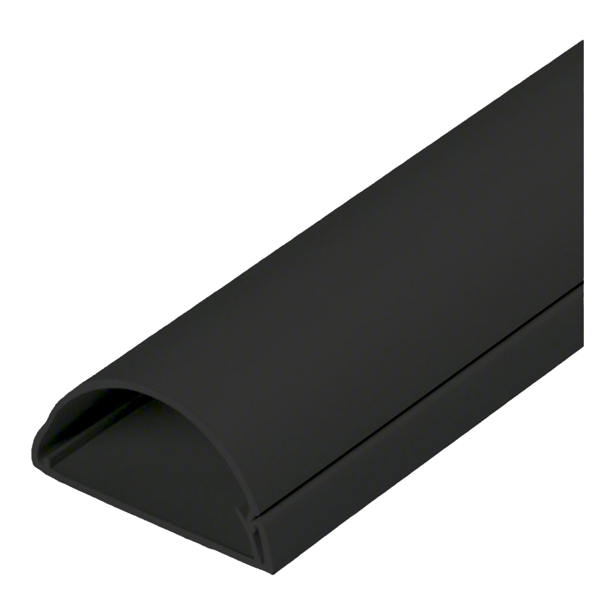 D-Line US/5FT5025B 5ft (2"x 1") Self-Adhesive Half Round Maxi Cable Raceway - Black