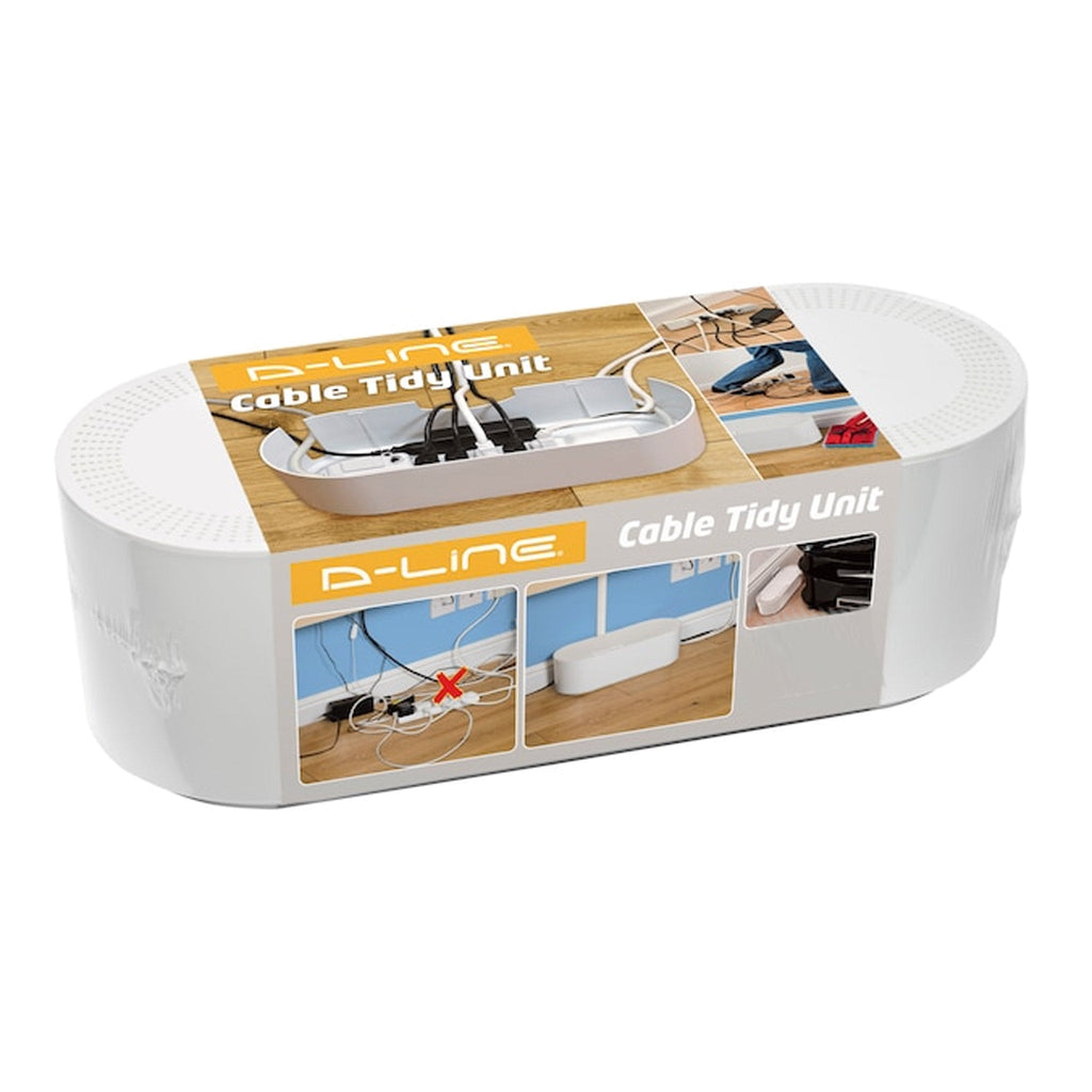 D-Line US/COBLGEW Large Cable Organizer Box - White