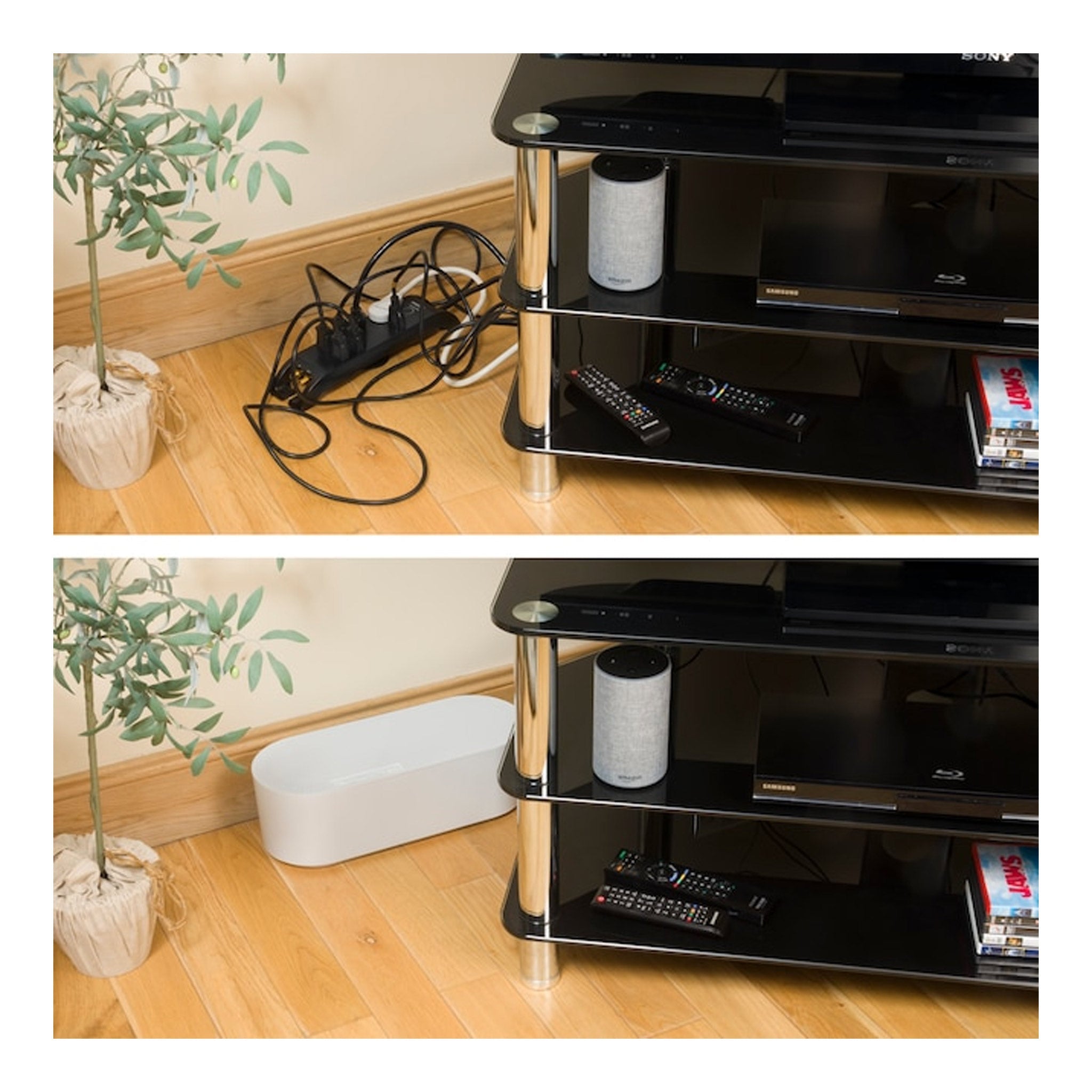 D-Line US/COBSMLW Small Cable Organizer Box - White