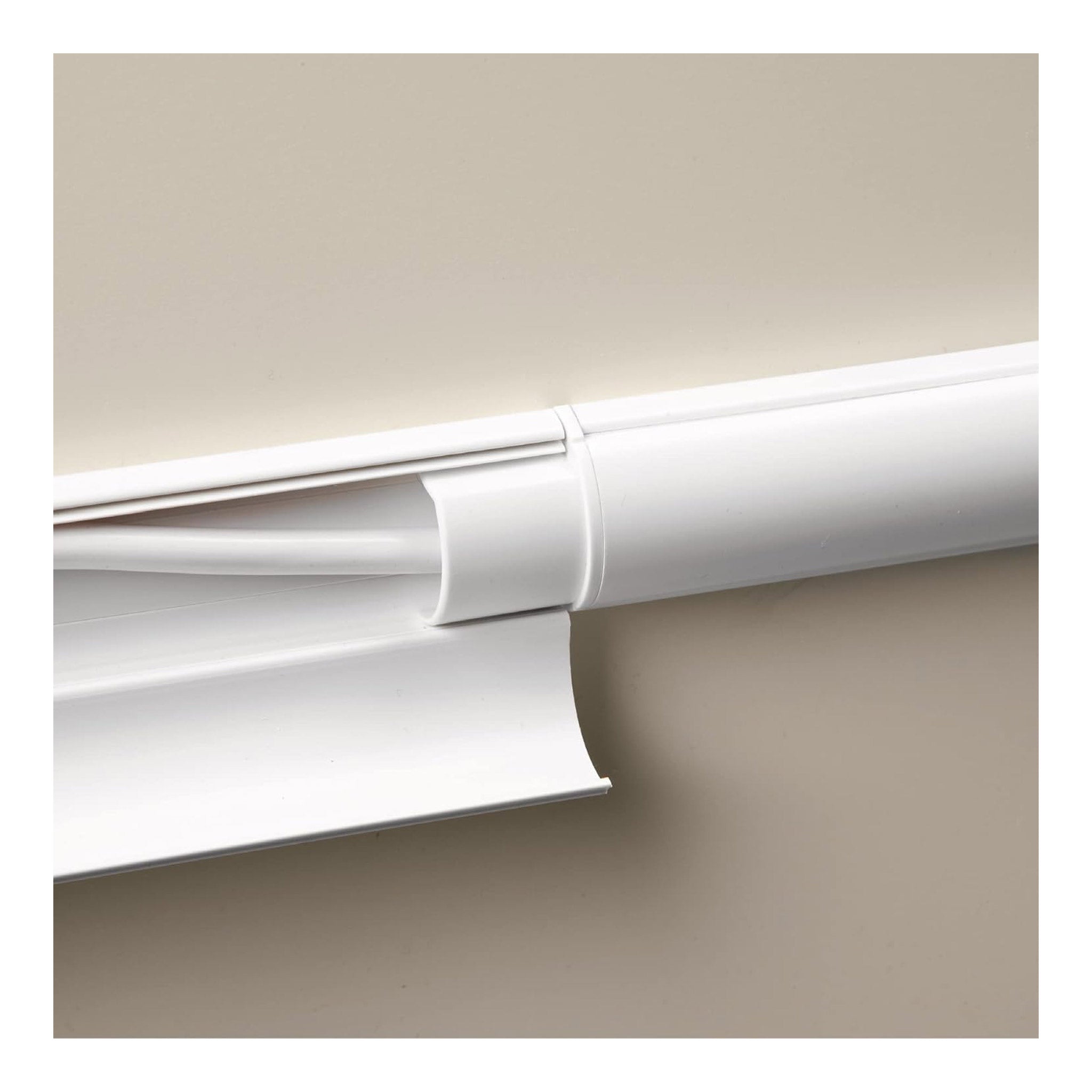 D-Line US/CP3015W-5PK 5-Pack Connector Coupler Mini Cable Raceway Accessory - White