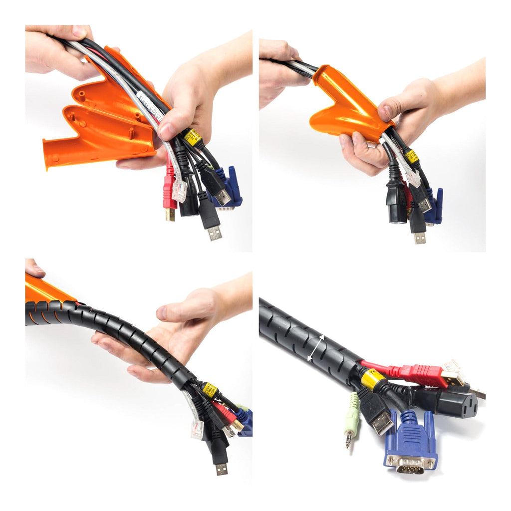 D-Line US/CZ252.5B 8.2ft 1" Cable Zipper - Black