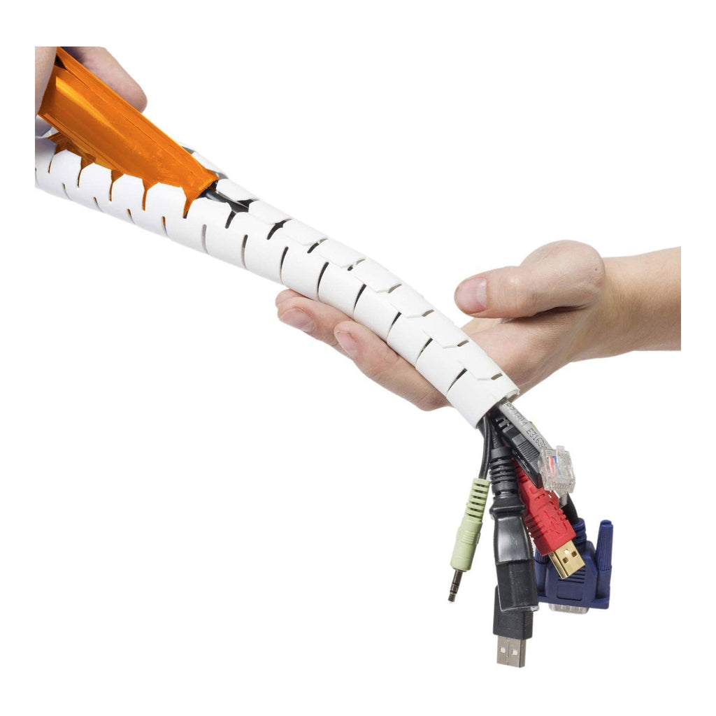 D-Line US/CZ252.5W 8.2ft 1" Cable Zipper - White