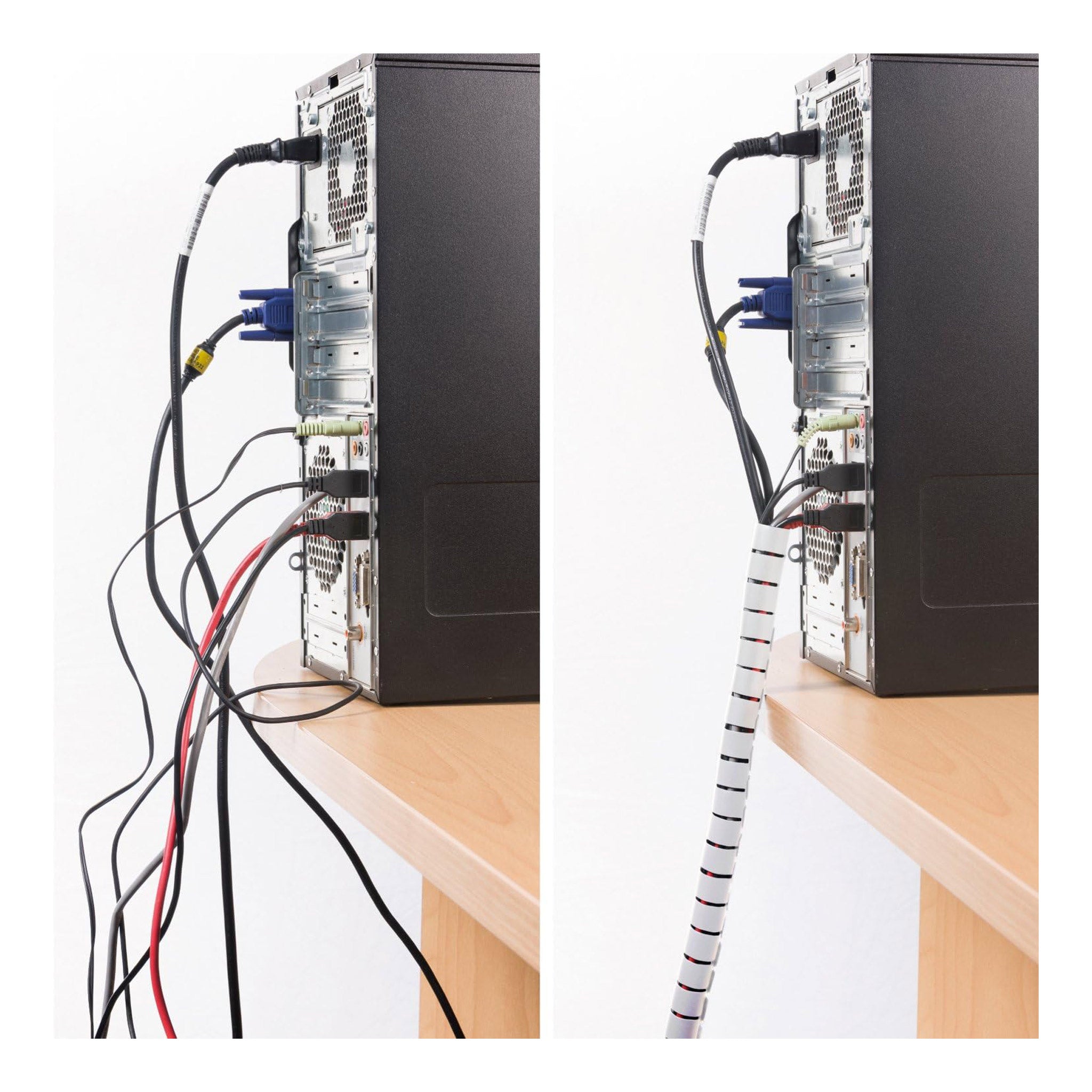 D-Line US/CZ252.5W 8.2ft 1" Cable Zipper - White