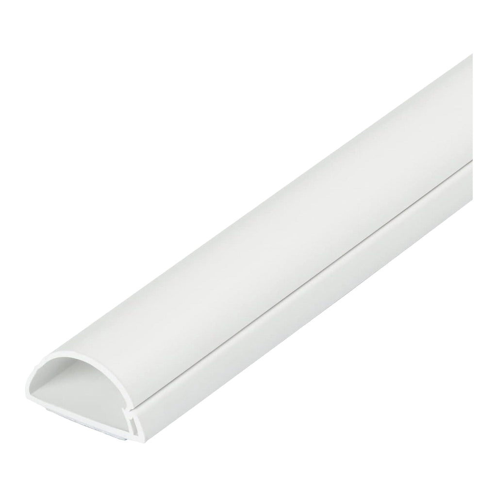 D-Line US/D23015W 6.56ft Half Round Mini Cable Raceway - White