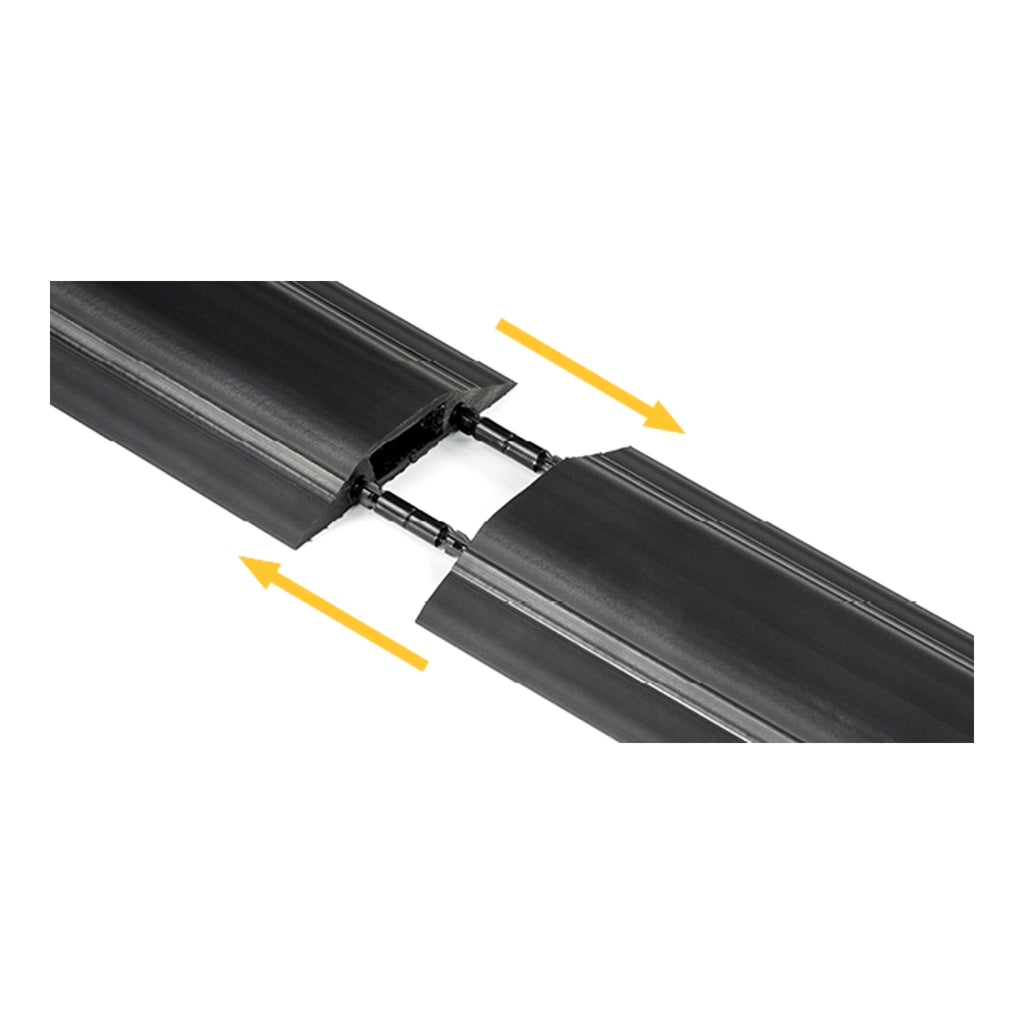 D-Line US/FC83B 6ft Medium Duty Floor Cord Cover - Black