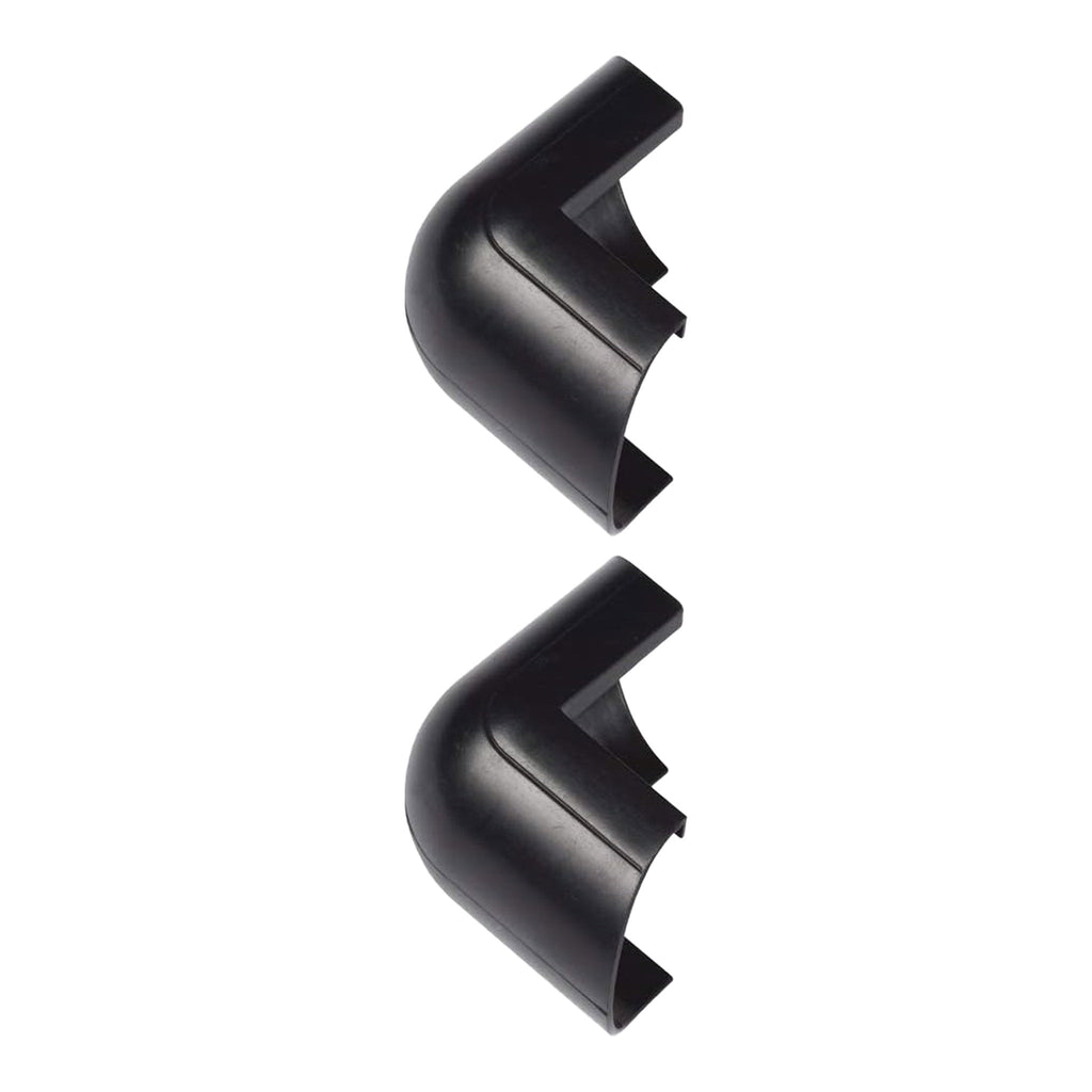 D-Line US/FLEB3015B-2PK 2-Pack 90° External Bend Mini Cable Raceway Accessory - Black