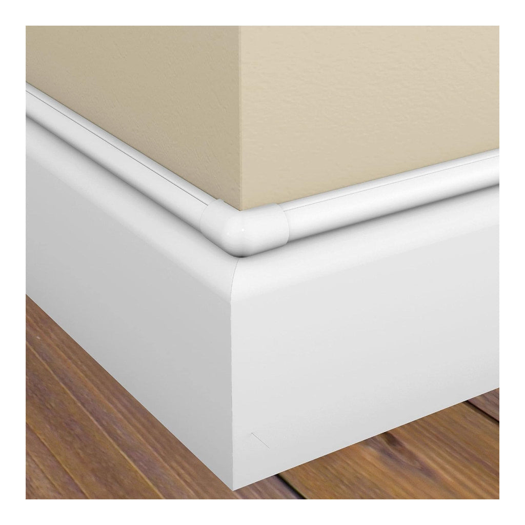 D-Line US/FLEB3015W-2PK 2-Pack 90° External Bend Mini Cable Raceway Accessory - White