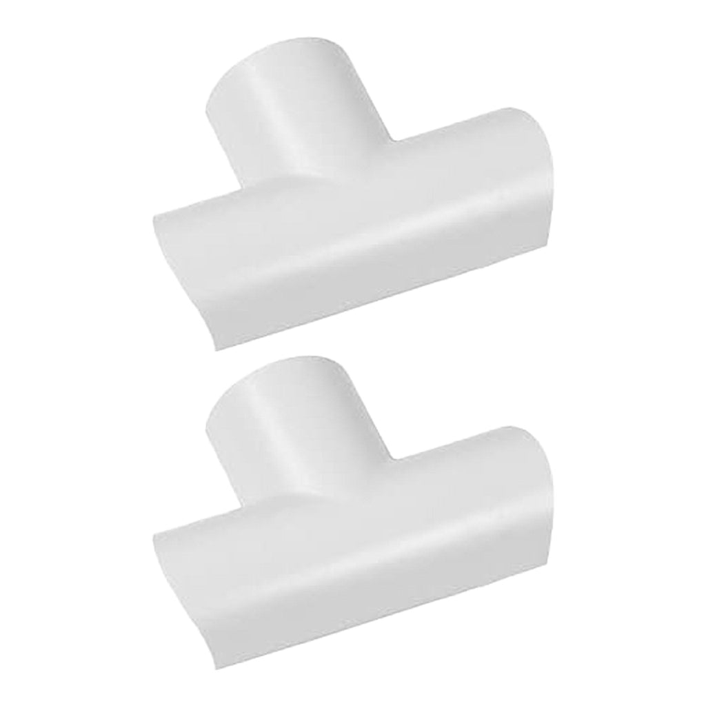 D-Line US/FLET3015W-2PK 2-Pack Equal Tee Mini Cable Raceway Accessory - White