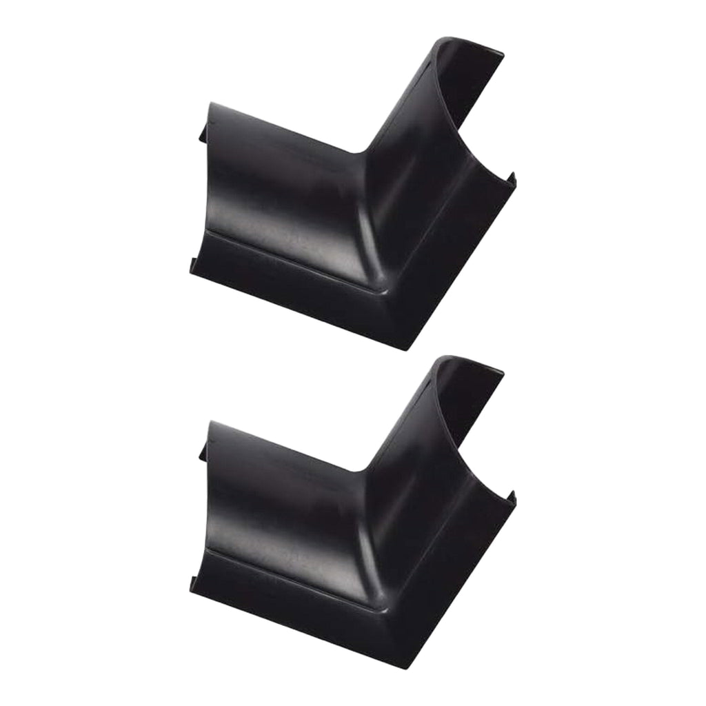 D-Line US/FLIB3015B-2PK 2-Pack Internal Bend Mini Cable Raceway Accessory - Black