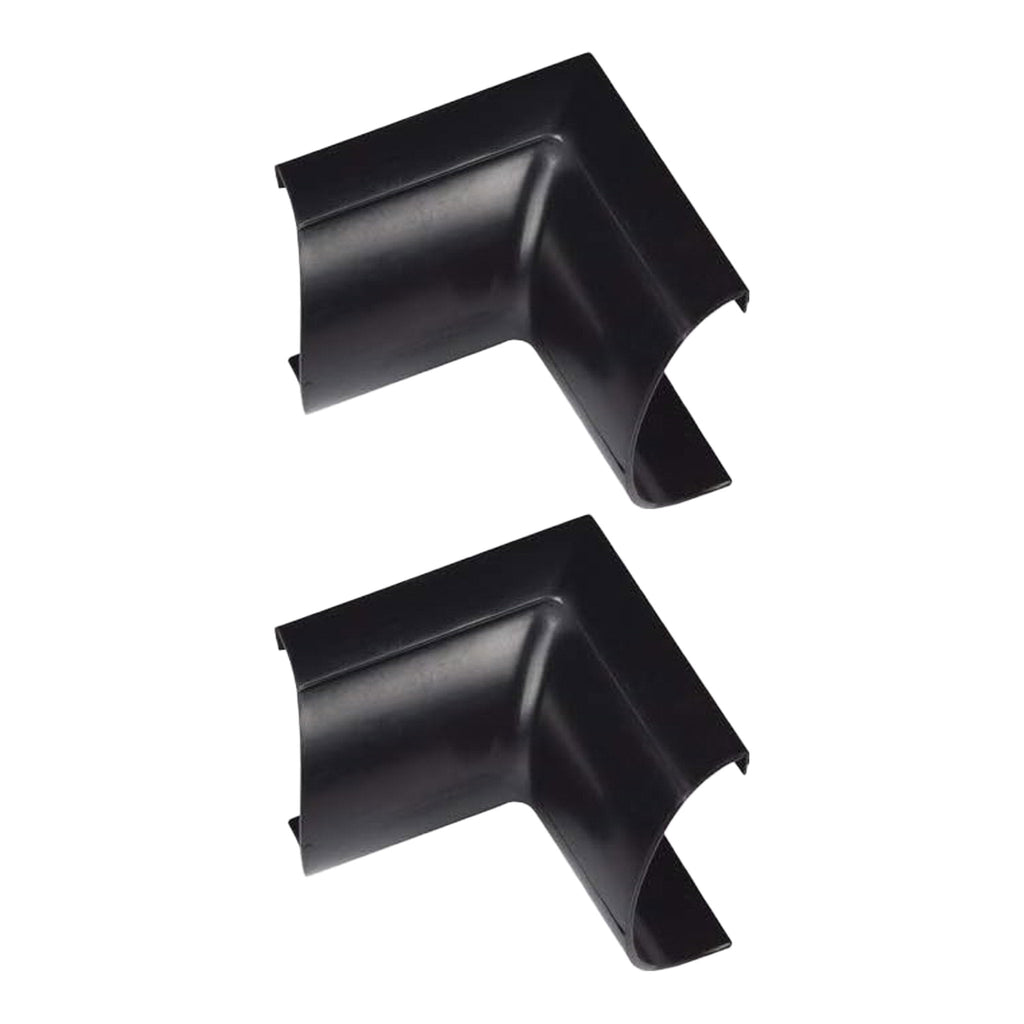 D-Line US/FLIB3015B-2PK 2-Pack Internal Bend Mini Cable Raceway Accessory - Black
