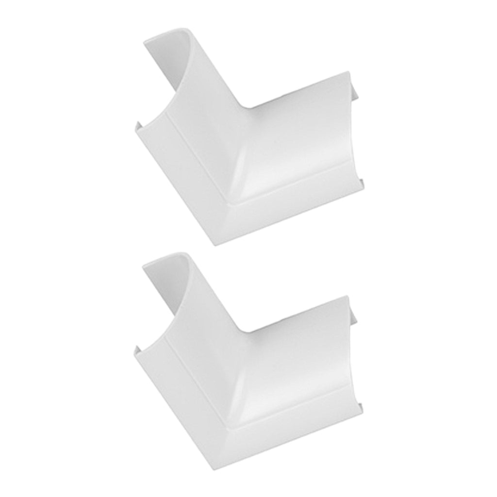 D-Line US/FLIB3015W-2PK 2-Pack Internal Bend Mini Cable Raceway Accessory - White