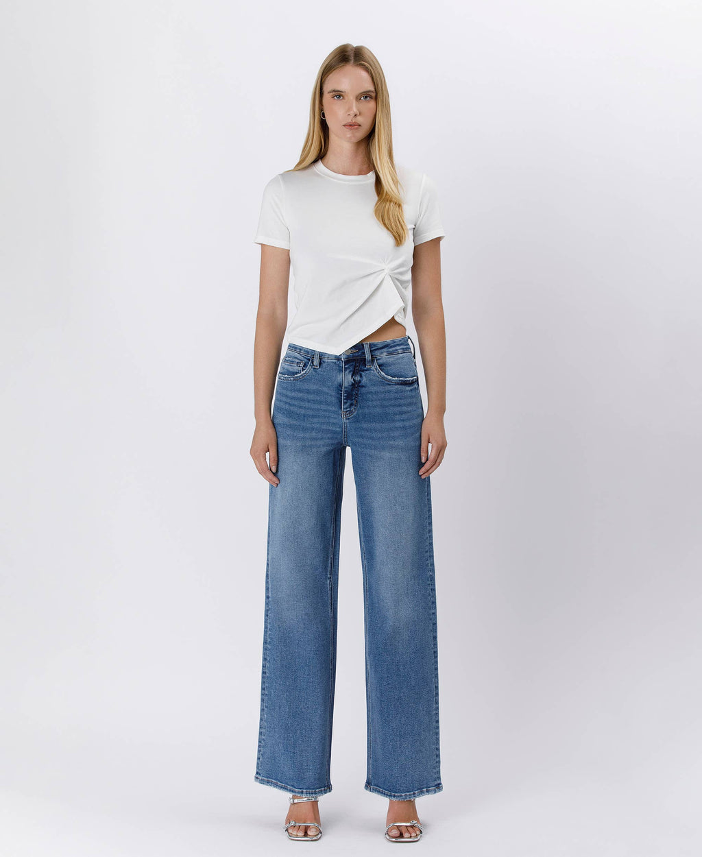 Tummy Control Super High Rise Baggy Jeans
