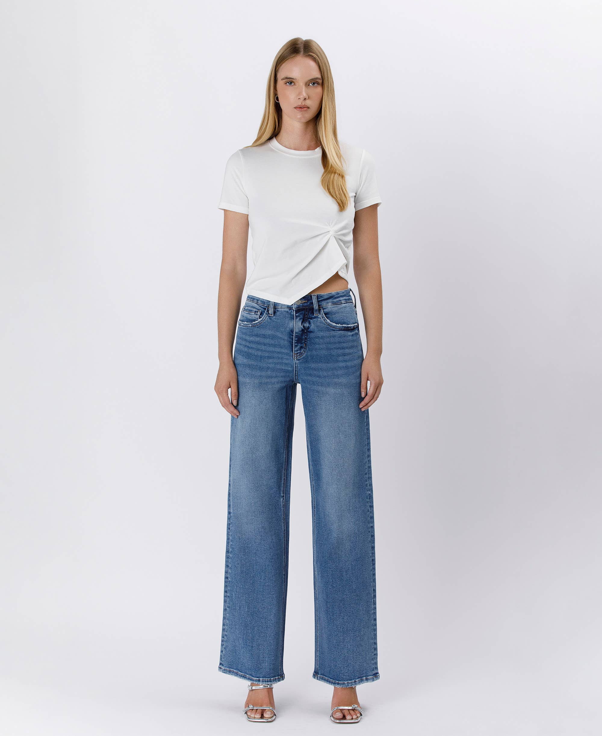 Tummy Control Super High Rise Baggy Jeans