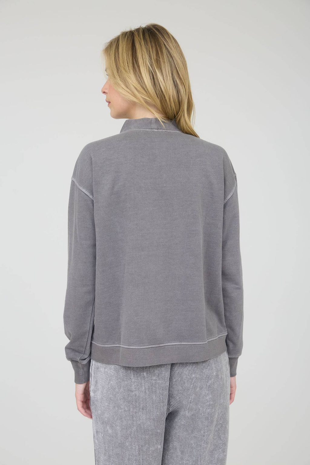 Charcoal Washed Cardigan