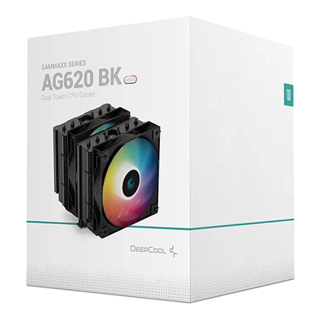 DeepCool R-AG620-BKANMN-G-2 Dual-Tower 120m BK ARGB CPU Cooler - Black