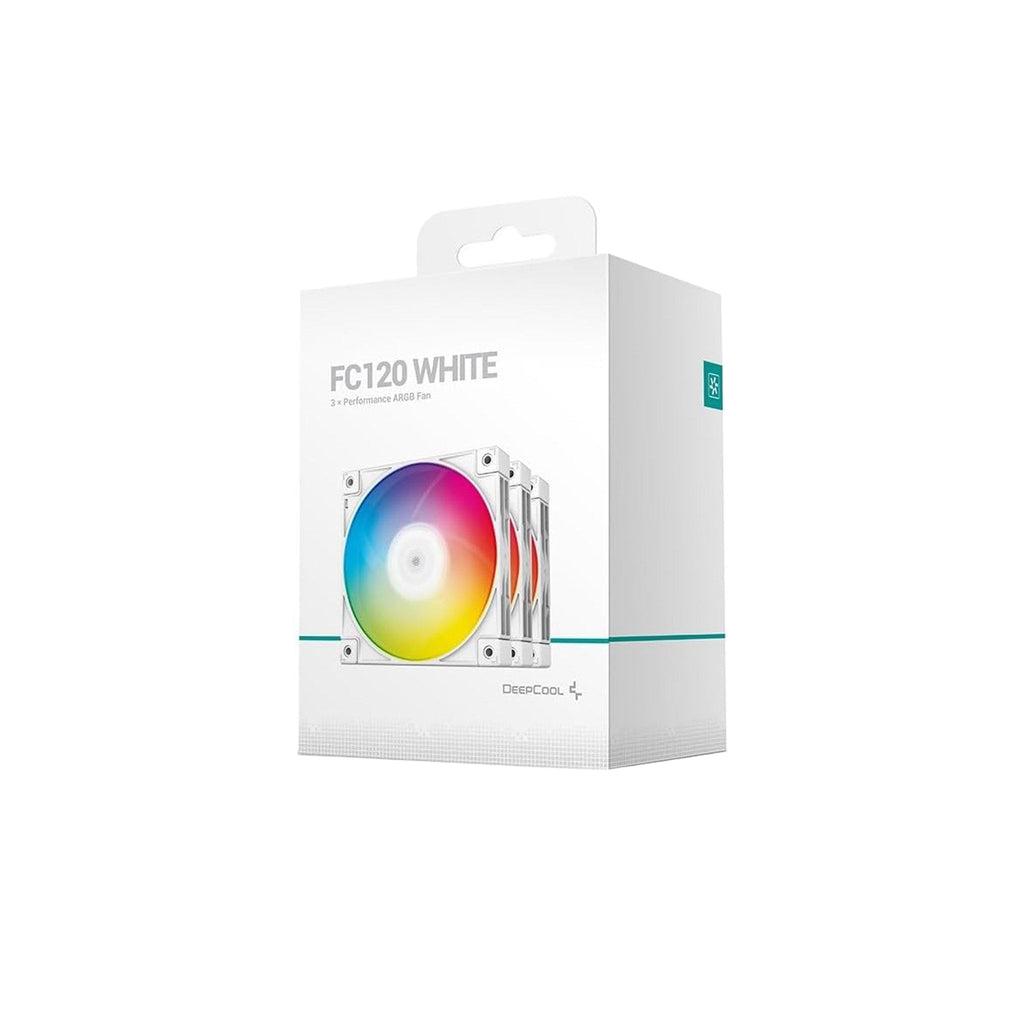 DeepCool R-FC120-WHAMN3-G-1 FC120 Performance A-RGB PWM Fan 3-Pack - White
