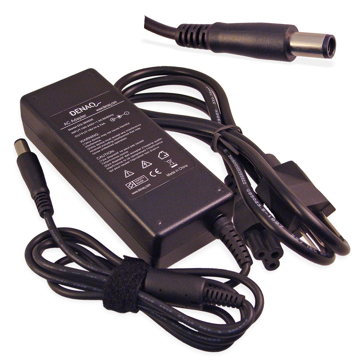 DENAQ DQ-384020-7450 19V 4.74A 7.4mm-5.0mm AC Adapter for HP/Compaq HP Business Notebook - Tablet PC & Presario Series Laptops