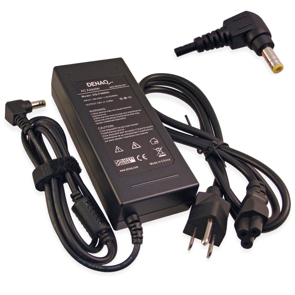 DENAQ DQ-F4600A-5525 19V 3.95A 5.5mm-2.5mm AC Adapter for HP/Compaq Presario & Pavilion Series Laptops