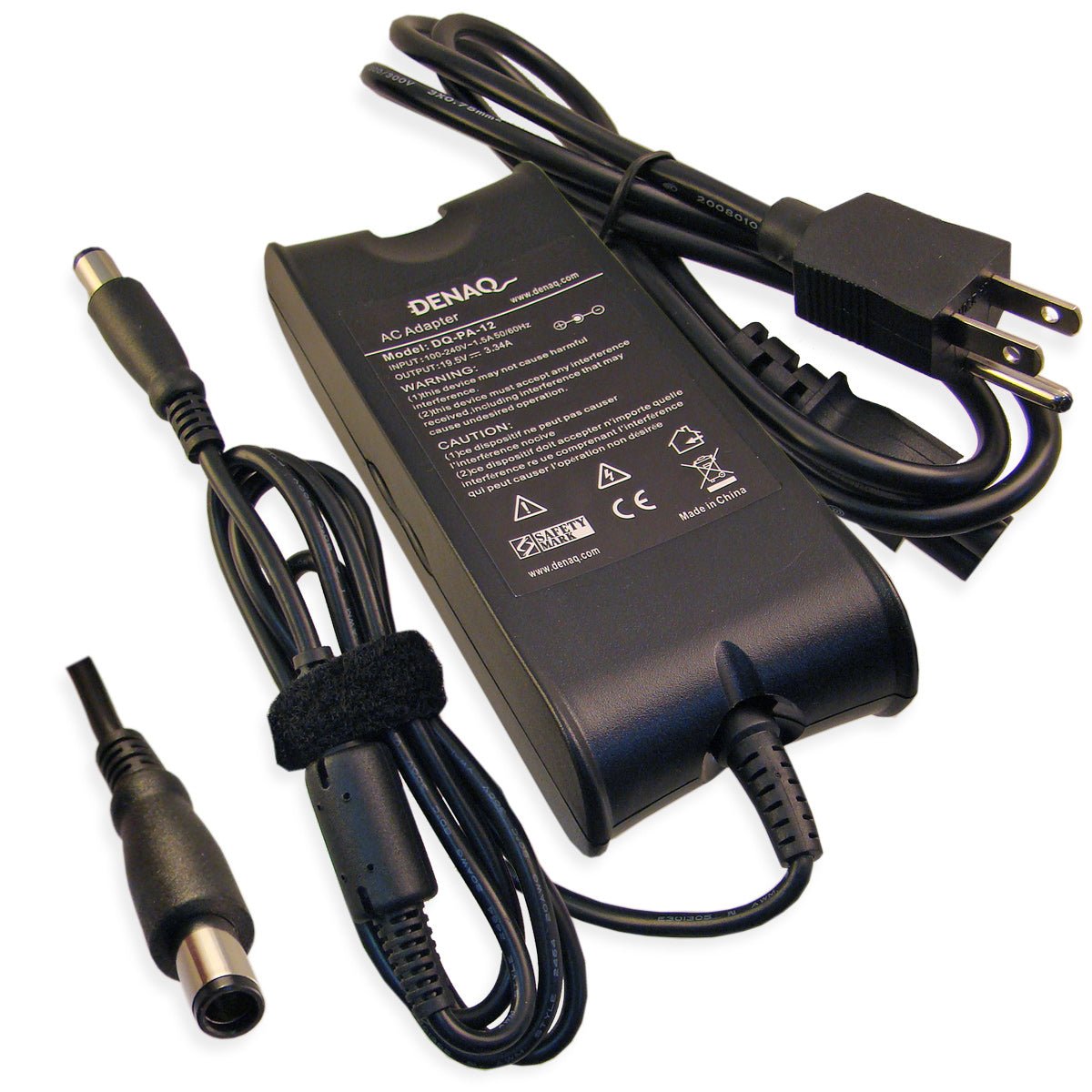 DENAQ DQ-PA-12-7450 19.5V 3.34A 7.4mm-5.0mm AC Adapter for DELL Inspiron, Latitude, Precision, Studio, Vostro & XPS Series Laptops