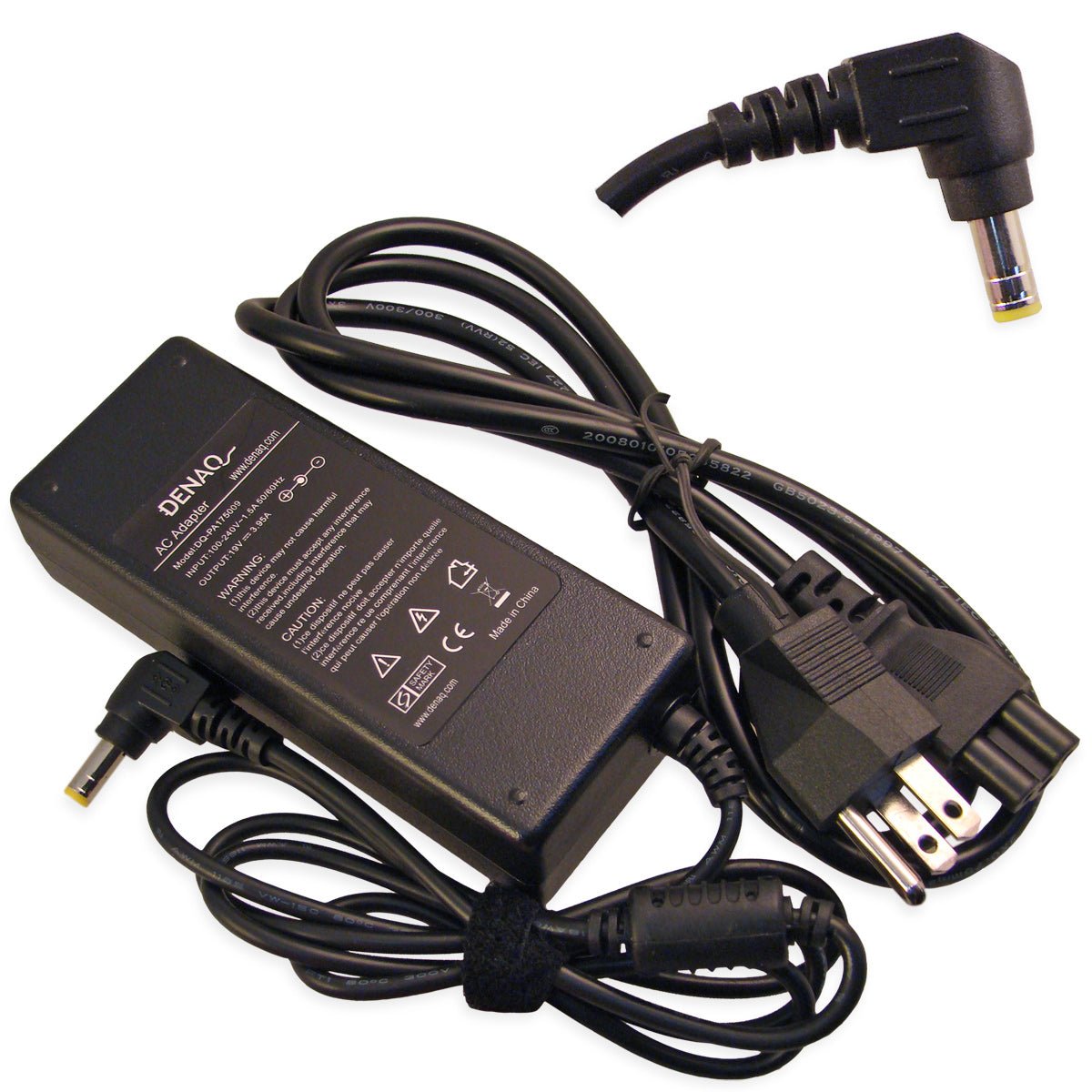 DENAQ DQ-PA175009-5525 19V 3.95A 5.5mm-2.5mm AC Adapter for TOSHIBA Satellite Series Laptops