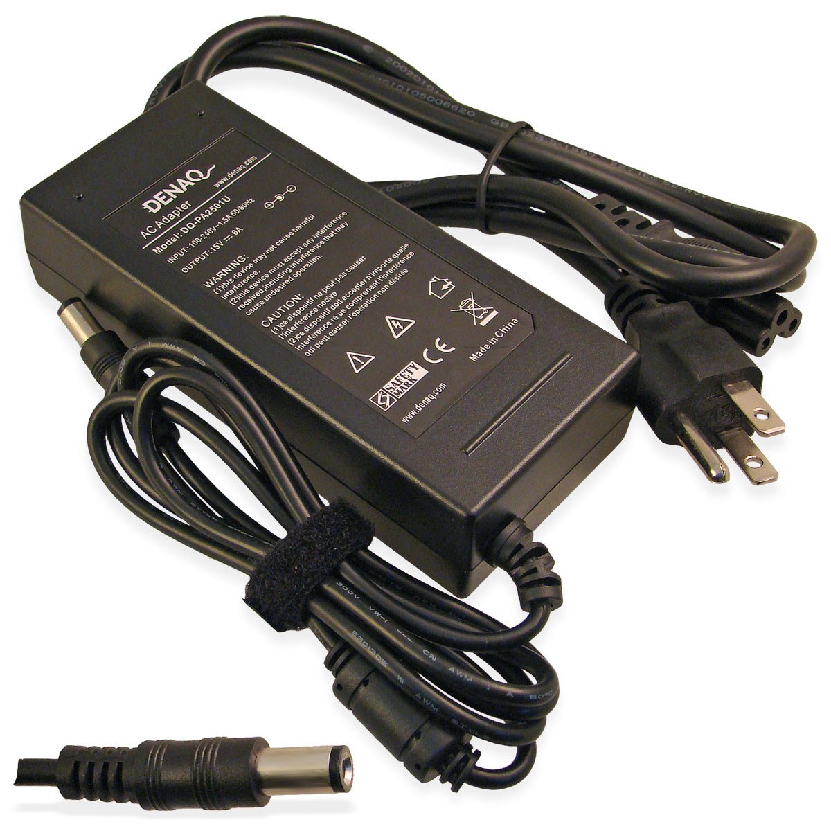 DENAQ DQ-PA2501U-6030 15V 6A 6.0mm-3.0mm AC Adapter for TOSHIBA Tecra, Satellite, Satellite Pro & Portege Series Laptops