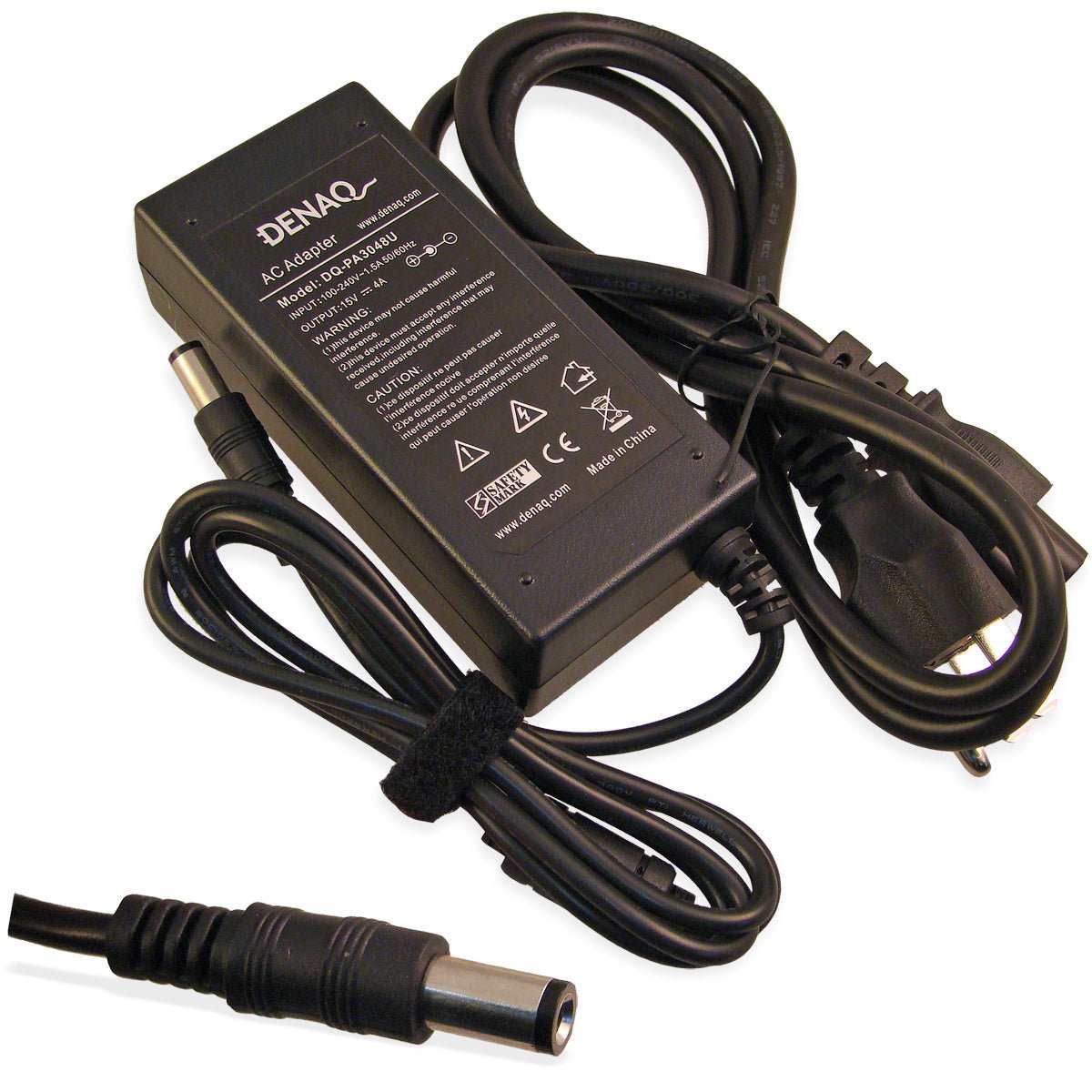 DENAQ DQ-PA3048U-6030 15V 4A 6.0mm-3.0mm AC Adapter for TOSHIBA Tecra, Satellite & Portege Series Laptops